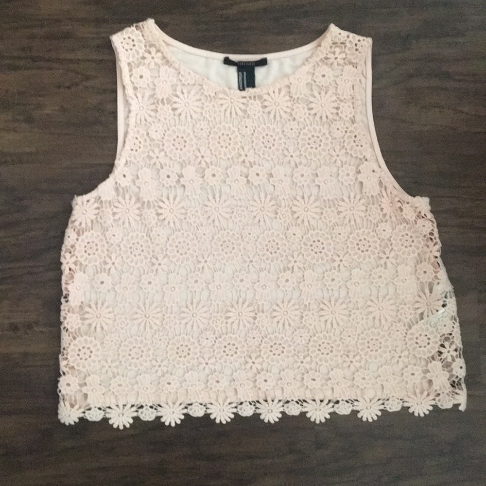 Light pink crop top